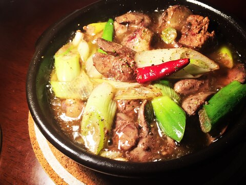 鶏レバーのアヒージョ